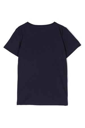 tshirt in cotone blu GUCCI KIDS | 561651XJGPI4392